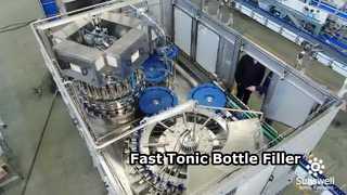 Ligne de remplissage de boissons toniques de bouteilles en verre 12000BPH 2Oz