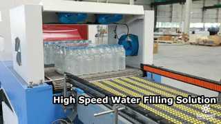 Voir la démonstration des machines de remplissage industrielles d'eau minérale ou gazeuse / du système de ligne de remplissage de bouteilles PET
