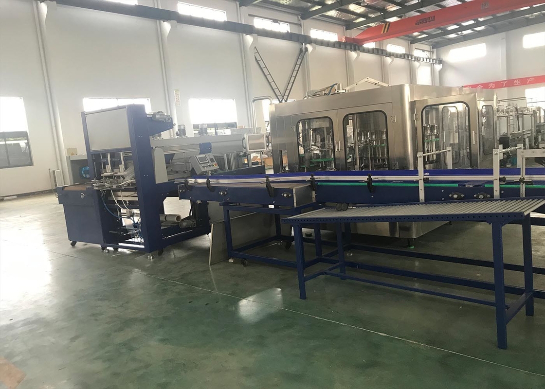 Thermal Shrink Packaging Equipment With Tray Or Pad For Brewery Water Factory