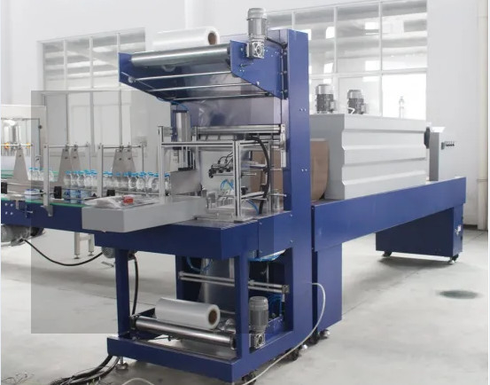 High Speed Full Automatic Heat Seal Shrink Wrapper Machine With Pallet Tray Pad