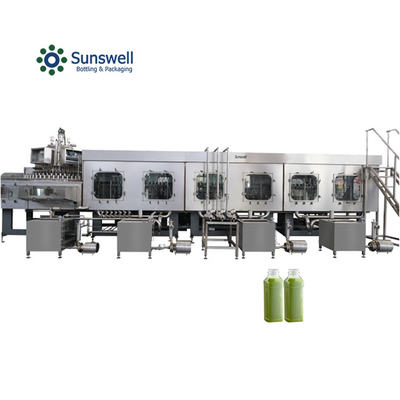 Machine de remplissage et d'emballage de jus chauds 5 en 1 pompe de remplissage de pompe péristaltique de morceaux de fruits super propres