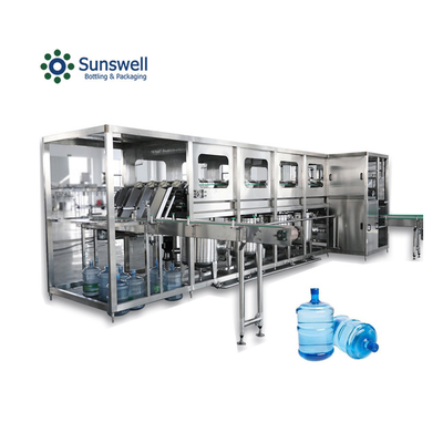 Machine de remplissage d'eau de gallon 20L grosse bouteille rinçage Fillig ligne de production de scellement pour l'eau minérale