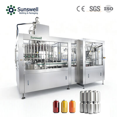 Ligne de production de boissons gazeuses (CSD) 18000 boîtes/heure, 200 ml